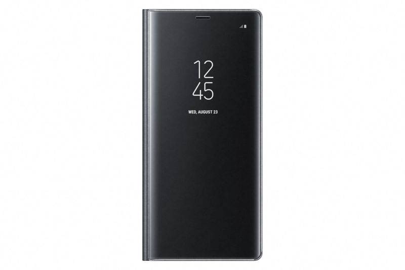 Samsung Note 8 Clear View Standing Cover - Black