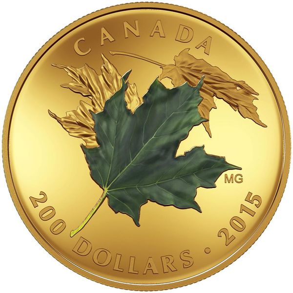 Royal Canadian Mint Alluring Maple Leaves of Fall 1oz - 3 Coins