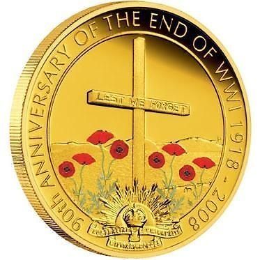 The Perth Mint World War 1 90th Anniversary 1/4oz - Gold