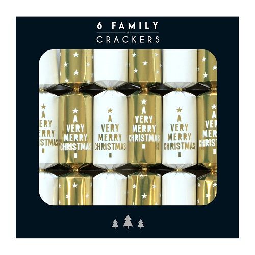 Glenart - Family Christmas Crackers - Gold Christmas Wishes