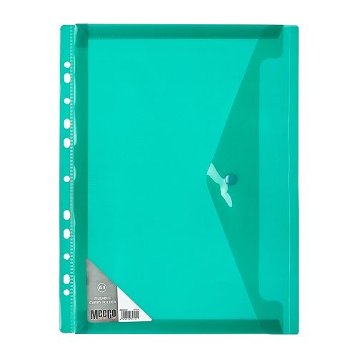 Meeco - A4 Fileable Carry Folder - Green