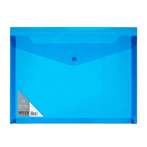 Meeco - A4 Expandable Carry Folder - Blue