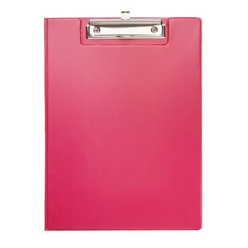 Meeco - A4 Clipboard With Cover - Pink