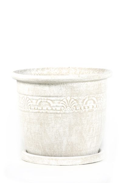 Potstory - Large Classic Round Pot - White