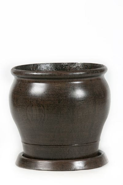 Potstory - Classic Round Rose Pot - Brown