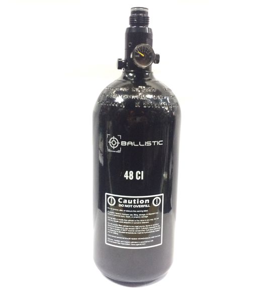 Ballistic Paintball Air Tank 48CI 3000PSI Regulator