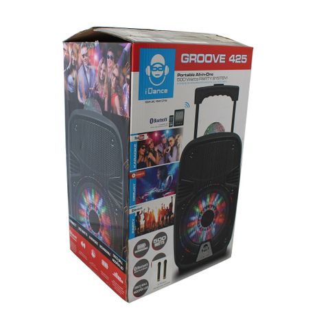 idance groove 425 portable party speaker