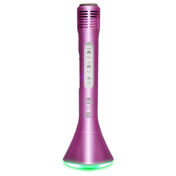iDance Party Microphone Bluetooth Karaoke Speaker - Pink