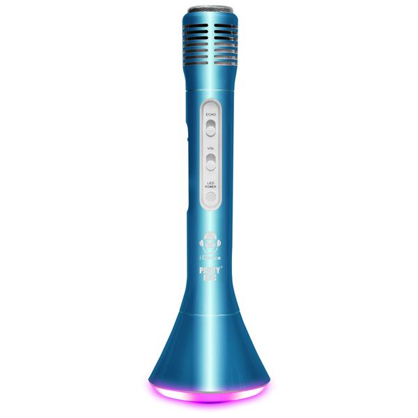 iDance Party Microphone Bluetooth Karaoke Speaker - Blue