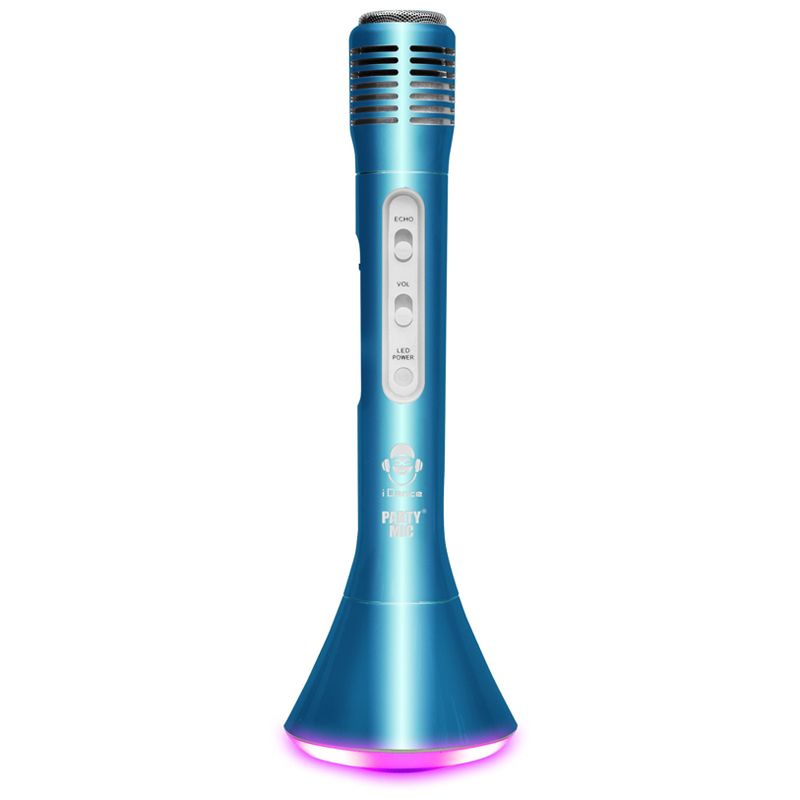 Idance Party Microphone Bluetooth Karaoke Speaker - Blue 