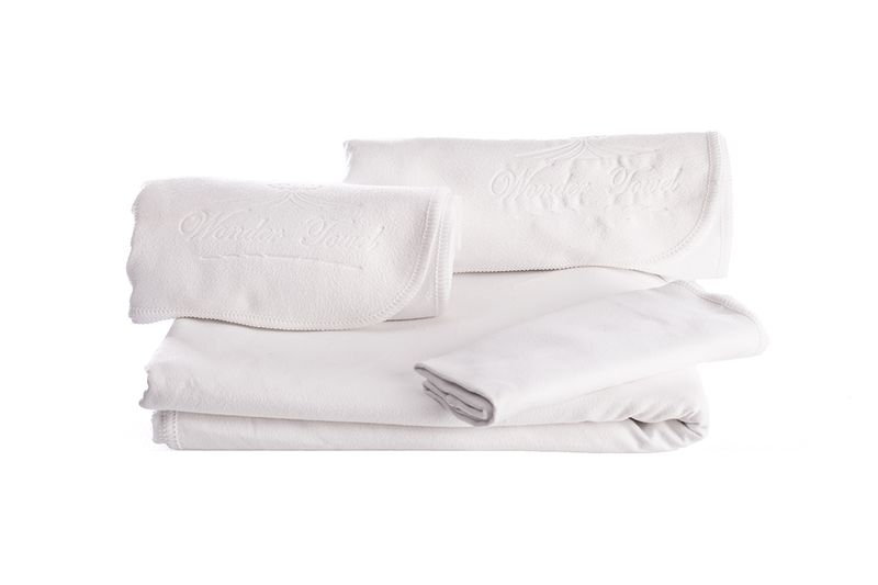 Wonder Towel Microfibre Baby Bath Set - White