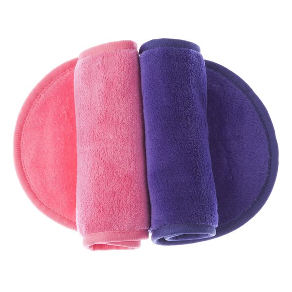Wonder Towel Mommy Makeup Eraser Cloth Pack of Two - Pink &amp; Purple