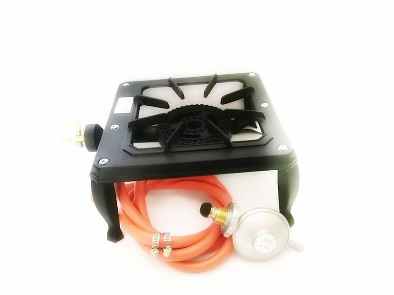 Single Gas Burner with Gas Hose &amp; Bullnose Regulator