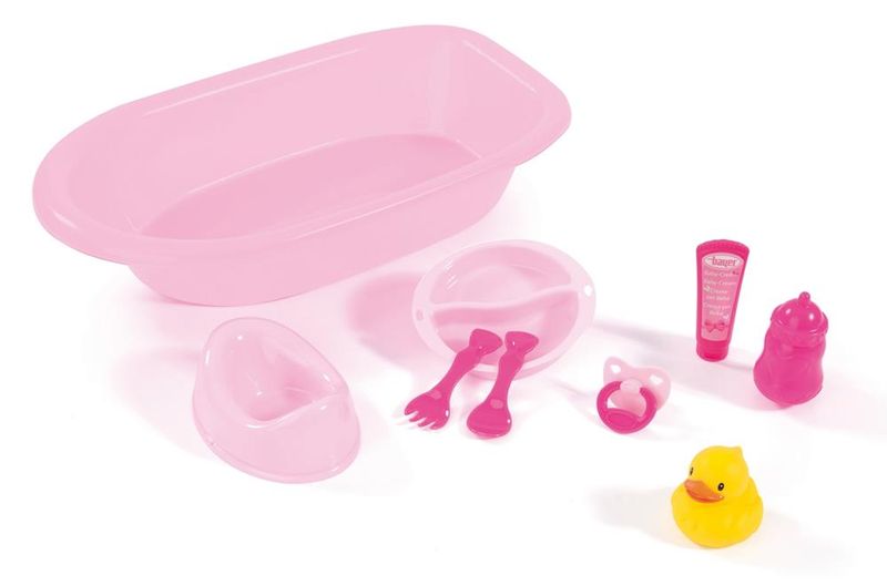 Bayer Girls Dolls Bathtub Set With 8 Accessories