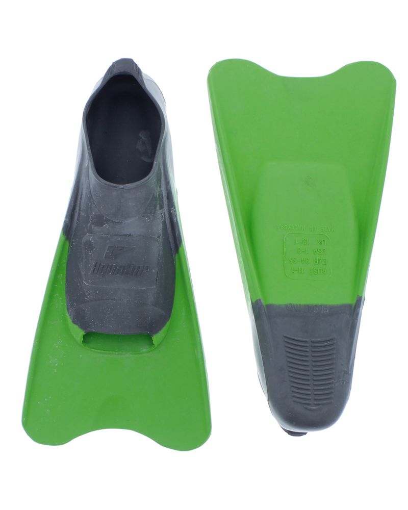 Junior Aqualine Training Fins - Grey/Lime (Size: 13-1) | Shop Today ...