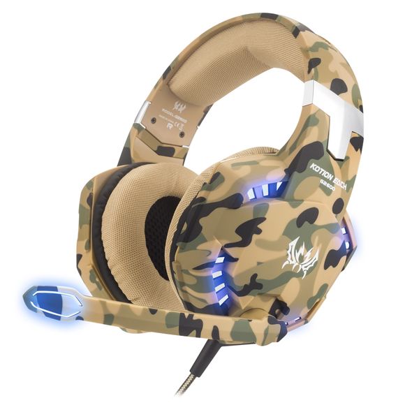 Kotion G2600 Pc Gaming Headphones - Camo
