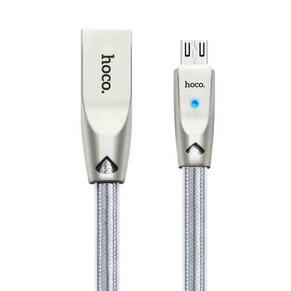 Hoco U9 2.4A Zinc Alloy Jelly Knitted 1.2m Micro USB Data Cable