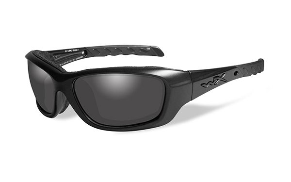 Wiley X Gravity Black Ops - Smoke Grey Lens Glasses with Matte Black Frame
