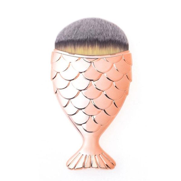 Beauty Trends Foundation Fish Tail Brush - Rose Gold