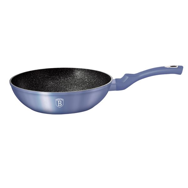 Berlinger Haus 28cm Marble Coating Wok - Royal Purple