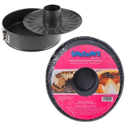 Bulk Pack x2 Non Stick Spring Form Bundtpan 25x6cm