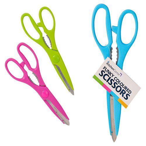 Bulk Pack x9 Kitchen Scissor - 3 Assorted Colours