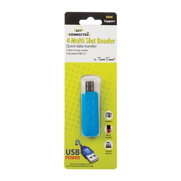 Bulk Pack x4 USB Multislot Card Reader &amp; Portable Writer