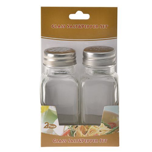 Bulk Pack x10 Glass Condiment Shakers - 3 Assorted (2 Pack)