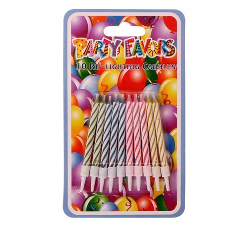 Bulk Pack x15 Magic Birthday Candles - 10 Piece