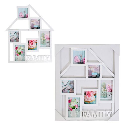 Bulk Pack x2 Plastic Family Picture Frame Collage - 48x40cm