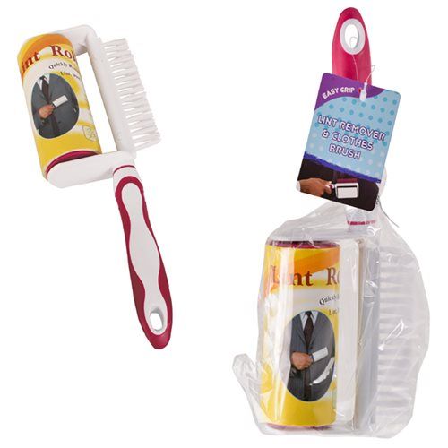 Bulk Pack x3 Lint Remover &amp; Clothing Brush - 24cm