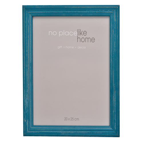 Bulk Pack x3 Distressed Teal Wooden Picture Frame - 13x18