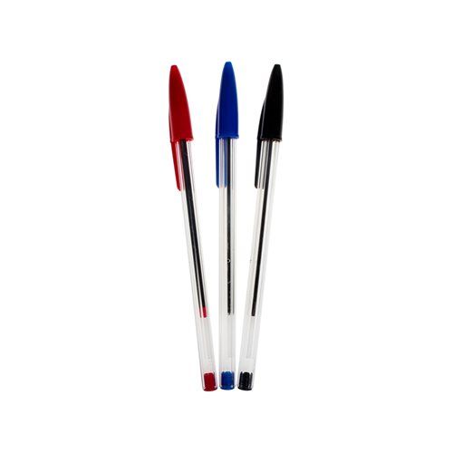 Bulk Pack X15 3 Piece Ball Point Pen - Red, Black & Blue 