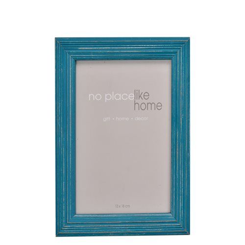 Bulk Pack x3 Distressed Teal Wooden Picture Frame - 13x18