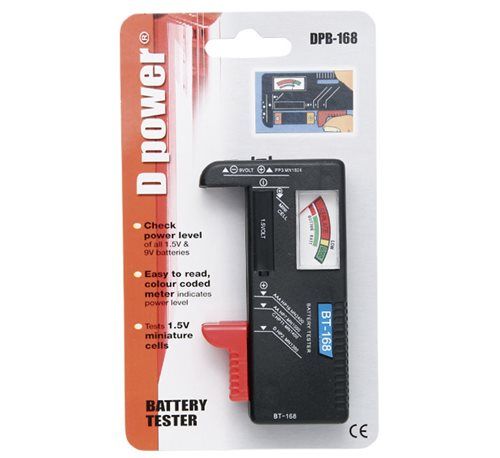 Bulk Pack x3 Battery Tester (1.5V &amp; 9V)