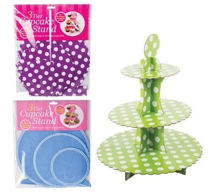 Bulk Pack x4 Paper Cake Stand - 3 Tier