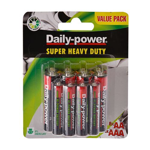 Bulk Pack x5 Batteries High Power AA x8 &amp; AAA x4 Value Pack