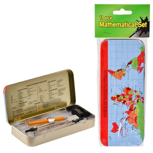Bulk Pack x10 Stationery Mathematical 11 Piece Set
