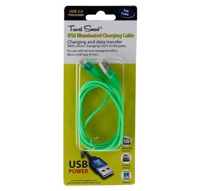 Bulk Pack x6 Android Illuminated USB Cable Charger