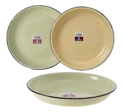 Bulk Pack x12 Rice Plate Enamel 22cm Plain