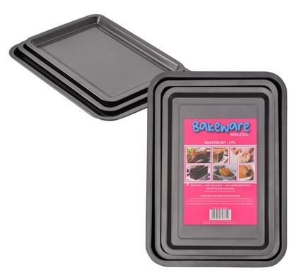 Bulk Pack x2 Non Stick Baking Tray Set