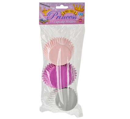 Bulk Pack x12 Paper Muffin Baking Cup 75 Piece - Princess
