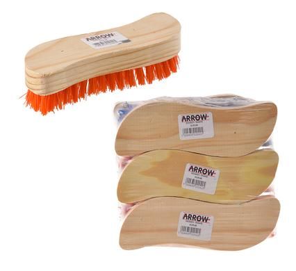 Bulk Pack x15 S-Shaped Wooden Back Scrubbing Brush - 19cm