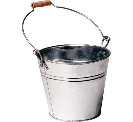 Bulk Pack x2 Galvanized Bucket 13L