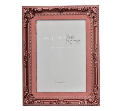 Bulk Pack x5 Embossed Plastic Picture Frame - Rose Gold (13x18cm)