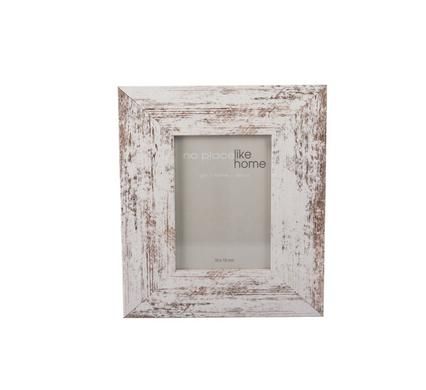 Bulk Pack x3 White Stressed Wooden Picture Frame - 10x15cm