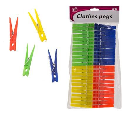Plastic Washing Pegs - Pack of 48