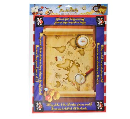 Bulk Pack x6 Place Mat Disposable - Pirate (10 Pack)