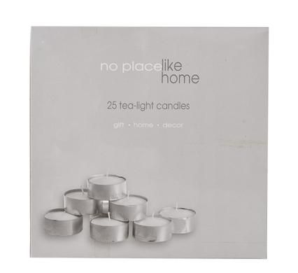 Bulk Pack x4 Tea Candle Lite 3.5cm - White (Box of 25)