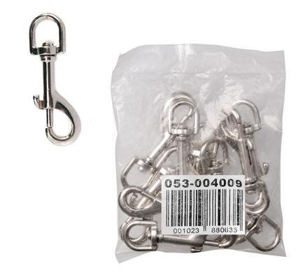 Bulk Pack x10 Snap Hook &amp; Swivel Clip - 12x 75mm